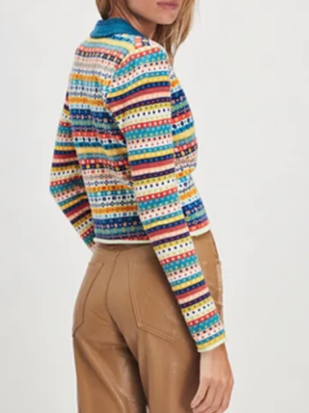 Free People Oak And Pine Fair Isle Cardigan | SMALL NWT - Picture 2 of 12